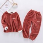 Children's Suits Autumn And Winter Velvet Men And Women - Image 2