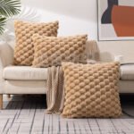 Woven Fleece Solid Color Pillow Waist Rest Pillow Cover - Image 10
