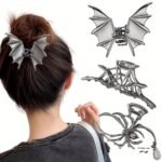 Halloween Barrettes Simple Bat - Image 3