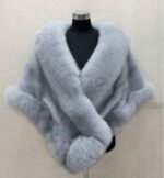 Imitated Mink Fox Fur Cape Coat Plus-sized Dress Shawl - Image 8
