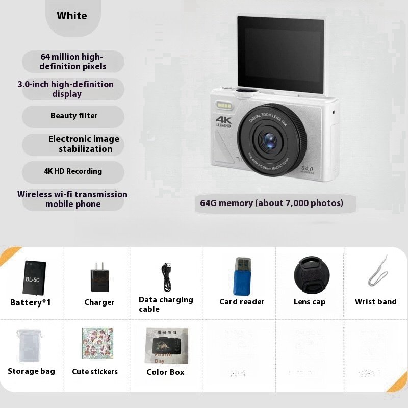 b8ee9863-5996-46b1-84e6-b75a28743d4f_trans.jpeg 64 Million HD Student Entry-level Mirrorless CCD Camera - Image 8