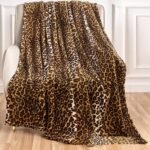 Simple Leopard Print Super Soft Thermal Flannel Blanket - Image 5