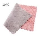 Printed Two-color Double-sided Absorbent Dish Cloth Non-stick Oil Hand Towel Thickening Wipe Tablecloth Kitchen Rag - Image 10