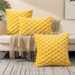 Woven Fleece Solid Color Pillow Waist Rest Pillow Cover - Image 8