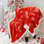 Christmas Printing Double Layer Thickened Fleece Cover Blanket - Image 2