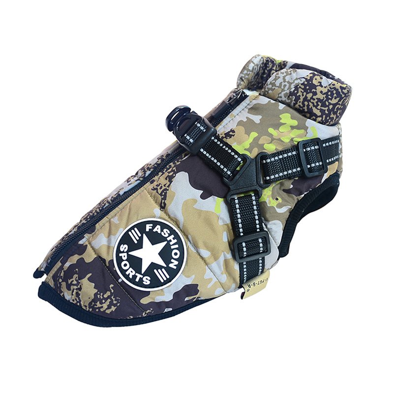 bb272ae2-c64e-413b-a831-d19854b775cb.jpg Dog Clothes Chest Back Integrated Cotton Vest Pet Cotton Clothes Winter Clothes - Image 10