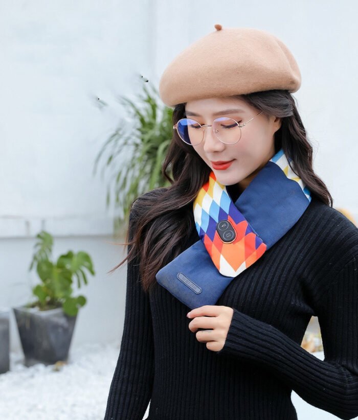 3 Gear Washable Electric Heating Scarf Warming Massage Scarves Winter Warmer USB Heated Neckwear Shawl - Image 1