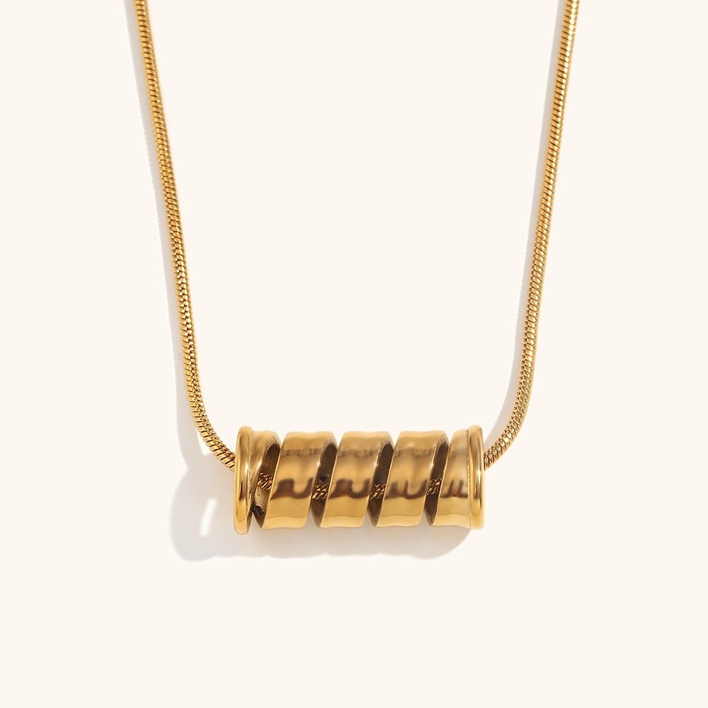 bbbe71d5-ecbf-4c7e-a36a-60dd42816e35_trans.jpeg Stainless Steel 18K Gold Plating Spiral Spring Necklace For Women - Image 1