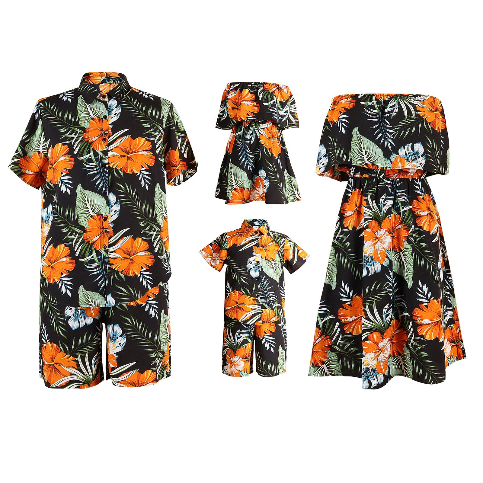bc517ff7-4677-4d84-9e72-e6377ed734cc.jpg A Family Of 4 Vacation Travel Family Hawaii Parent-child Suit - Image 6