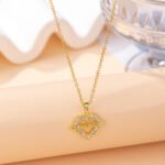 Women's Moissanite Exquisite Clavicle Chain Pendant Does Not Fade Special-interest Design - Image 4