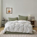 Cotton Washed Double-layer Yarn Four-piece Bedding Set - Image 3