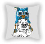 Blue Series Pet Dog Sofa Balcony Car Print Pillow Cover - Image 7