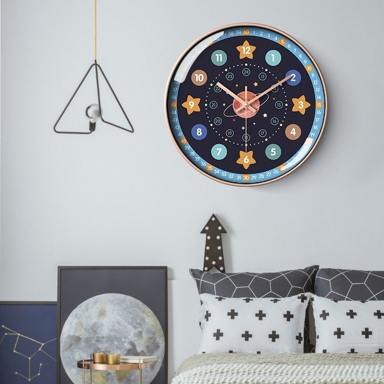 c3e894fc-377b-4686-b625-0b218efd0f20_trans.jpeg Early Education Cartoon Mute Children's Time Management Quartz Home Wall Mounted Clock - Image 3
