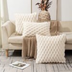 Woven Fleece Solid Color Pillow Waist Rest Pillow Cover - Image 9