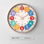 Early Education Cartoon Mute Children's Time Management Quartz Home Wall Mounted Clock - Image 8