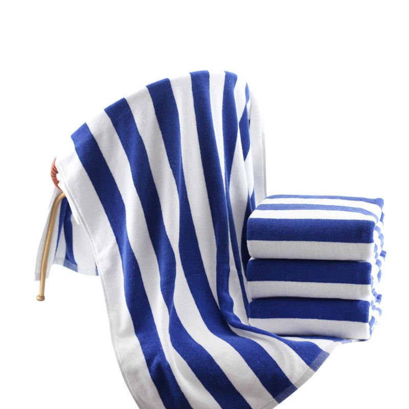 c8041789-3adb-484c-9150-dd17e6f80cbe.jpg Cotton Yarn-dyed Jacquard Beach Bath Towel - Image 6