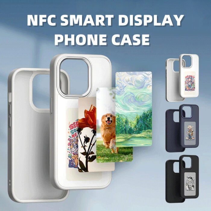 E-ink Screen Phone Case Unlimited Screen Projection Personalized Phone Cover Battery Free New Designer Luxury Phone Case - Image 1