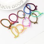 Contrasting Color Rubber Band Braided Twist Hair Tie - Image 5