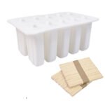 10 Consecutive Ice Cream Ice Cream Molds Silicone Ice Tray Creative Popsicle Sharpener Kitchen Tool - Image 3