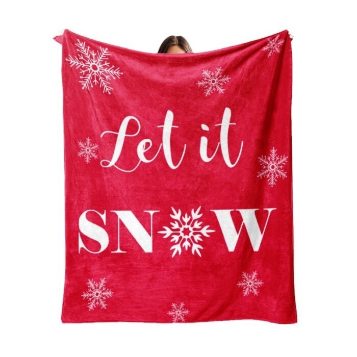 Christmas Thickening Print Flannel Blanket - Image 2