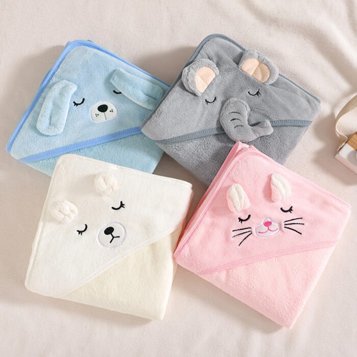 Spring And Autumn Baby Airable Cover Swaddling Bath Towel - Image 2