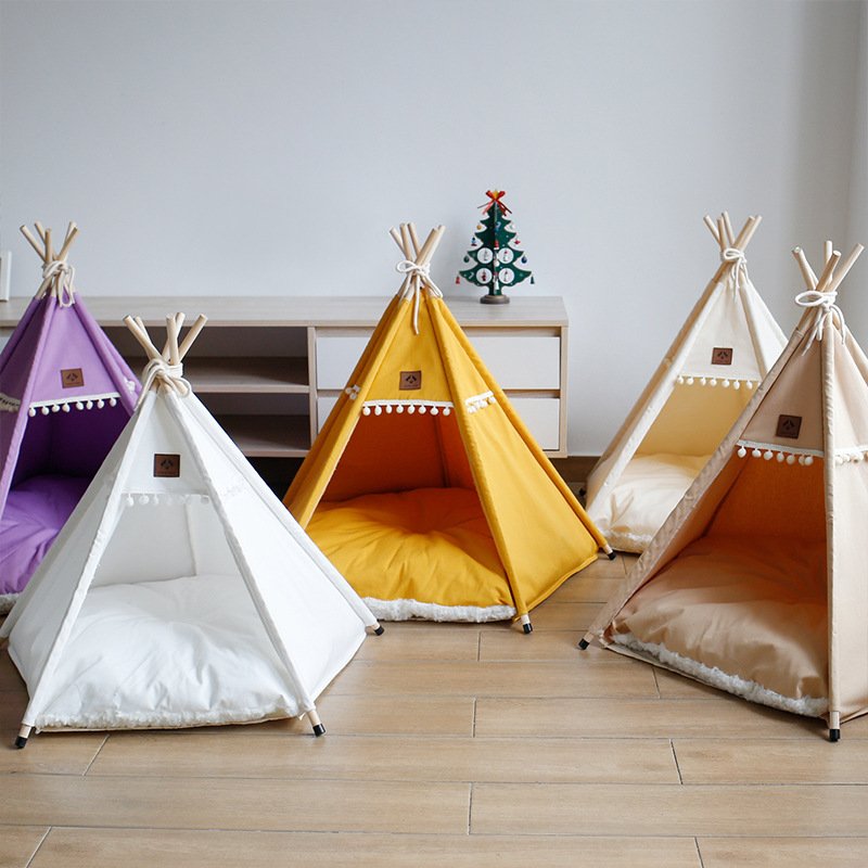 d1163b79-bc51-469b-ba79-aa9a636156fe.jpg Upgraded Version Four Seasons Pet Cat Dog Tent - Image 1