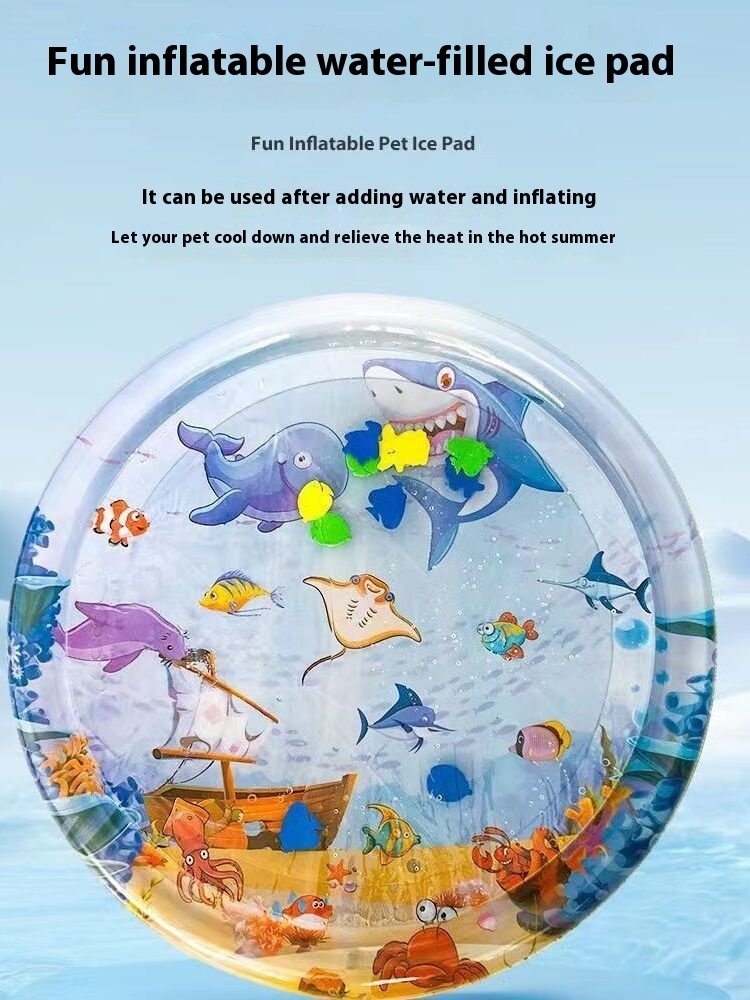 da85abf6-f0bd-42e9-ad95-9b17fc5ff65d_trans.jpeg Summer Cooling Pet Water Bed Cushion Ice Pad Dog Sleeping Square Mat For Puppy Dogs Cats Pet Kennel Cool Cold - Image 7