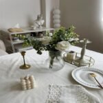 French White Phoenix Tail Flower Anemone Lace Tablecloth - Image 8