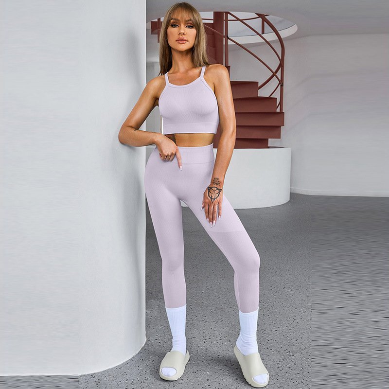 daef908b-b764-4579-b6f6-60fa52306508.jpg New Solid Color Sleeveless Sports Suit Women - Image 4
