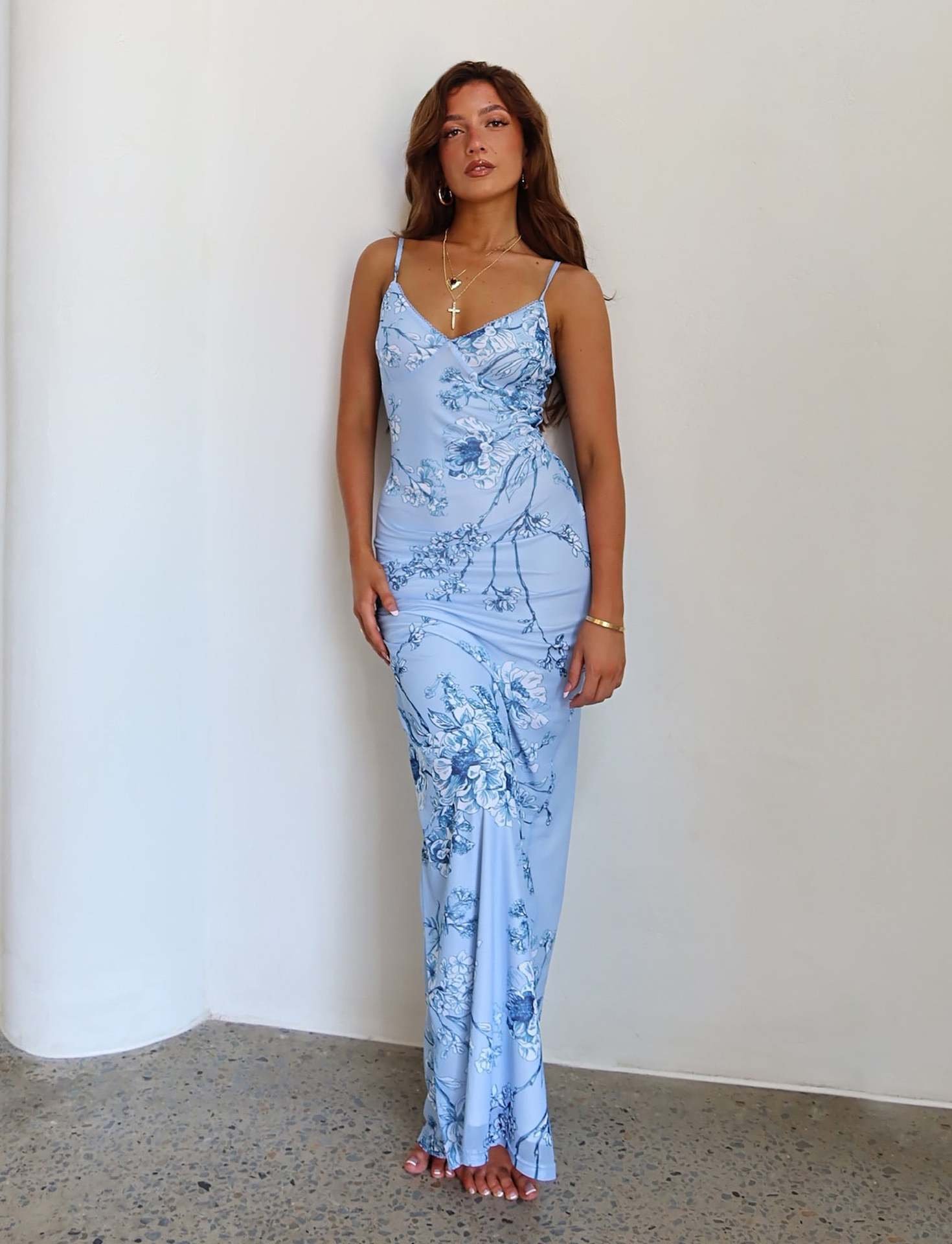 dbfee6e4-f493-406c-9af9-e101355c3289.jpg Y2K Slim Flowers Printing Slip Dress Women's Summer Suspender Skirt Vacation Beach Long Dresses - Image 8