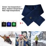 USB Women Men Heating Scarf Temperature Scarf 3 Gears Adjustable USB Charging Heat Control Neck Warmer For Cycling Camping USB Heated Scarf - Temperature Adjustable Heating Scarf - Image 3