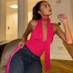 Deep V-neck Halter Tops Summer Fashion Y2K Sleeveless T-shirt For Women Clothing - Image 4