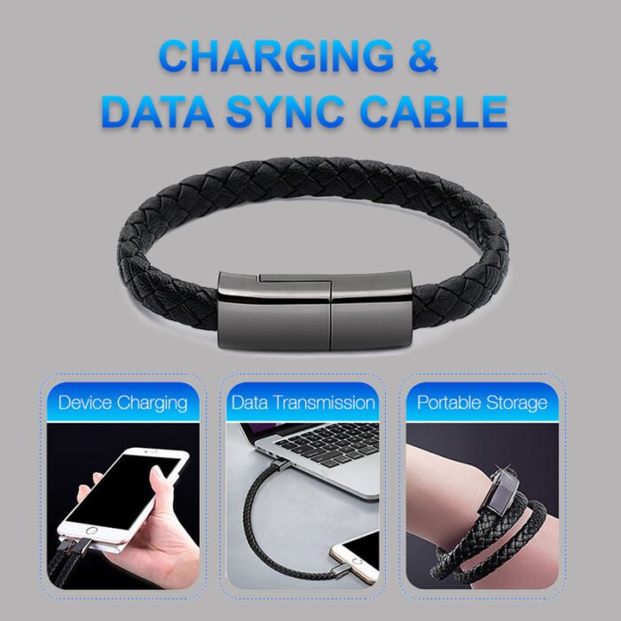 New Bracelet Charger USB Charging Cable Data Charging Cord For IPhone14 13 Max USB C Cable For Phone Micro Cable - Image 1