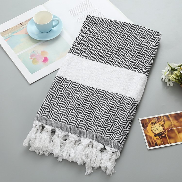 df7cebc2-6cb2-4272-b5b0-c47cdf33e90b.jpg Handmade Tassel Blanket Turkish Beach Towel - Image 10