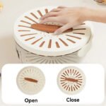 Fruit Drain Basket With Lid Vegetable Washing Bowl Foldable Handle Cleaning Colander Plastic Refrigerator Crisper Kitchen Box Kitchen Gadgets - Image 9