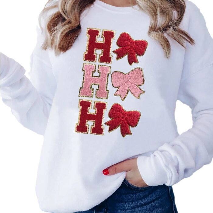 Women Print Hooded Sweatshirt Christmas Shirts For Women Christmas Tree Sequin 2024 Autumn New Style Fashion Sweatshirts - Image 3