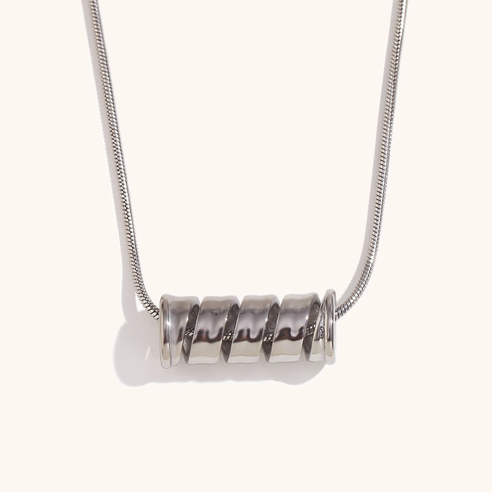 e3c09b1c-d5c3-4716-aabd-d3bc4db31f89_trans.jpeg Stainless Steel 18K Gold Plating Spiral Spring Necklace For Women - Image 2