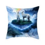 Home Decoration Without Pillow Core 3D Fluorescent Wolf Polyester Pillowcase - Image 3