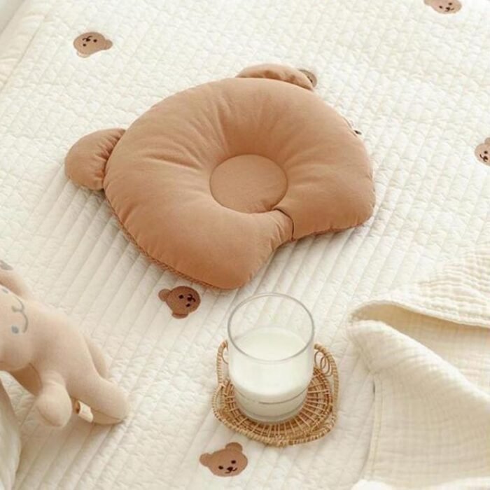 Baby Bear Ear Pillow Baby Correct Head Shape Breathable Headrest - Image 1
