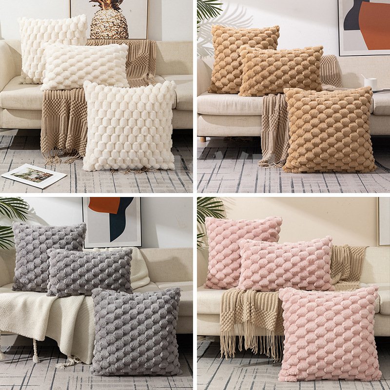 ec558208-b29a-4bc3-af12-342a33e05962.jpg Woven Fleece Solid Color Pillow Waist Rest Pillow Cover - Image 3