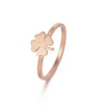 Women's Stainless Steel Lucky Four-leaf Clover Ring - Image 7