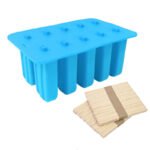 10 Consecutive Ice Cream Ice Cream Molds Silicone Ice Tray Creative Popsicle Sharpener Kitchen Tool - Image 4