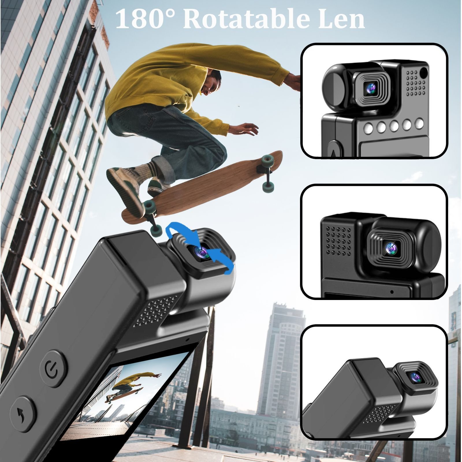 ee51bf4d-0efe-4244-a306-e49cdd0b84ec.jpg L9 HD Night Vision Conference Recorder Outdoor Sports Camera - Image 1