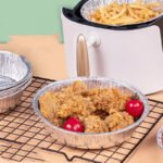 Non-stick Aluminum Foil Liners Air Fryer Disposable Paper Liner Oil-proof Steaming Basket Kitchen Tool BBQ Drip Pan Tray - Image 7