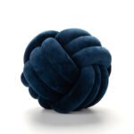 Nordic Fur Ball Pillow Three-strand Rope Knotted Hand-woven Velvet Cushion Knot Window Cushion - Image 4