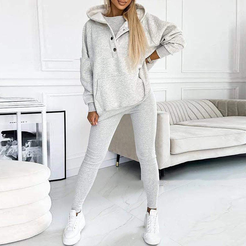 f4d222f9-3e74-452e-85b4-4039ce0fbbe2.jpg 3pcs Women's Sports Suit Loose Hooded Pockets Sweatshirt And Vest And Slim Trousers - Image 3
