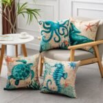 Cushion Covers Sea Turtle Printed Throw Pillow Cases For Home Decor Sofa Chair Seat - Image 3