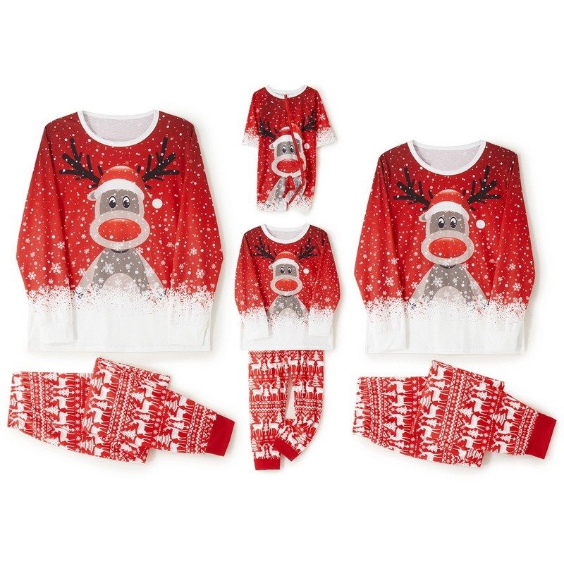 f70c8422-882f-4dba-a639-610ffb0cd48d.jpg Christmas Print Long Sleeve Casual Parent-Child Suit - Image 5