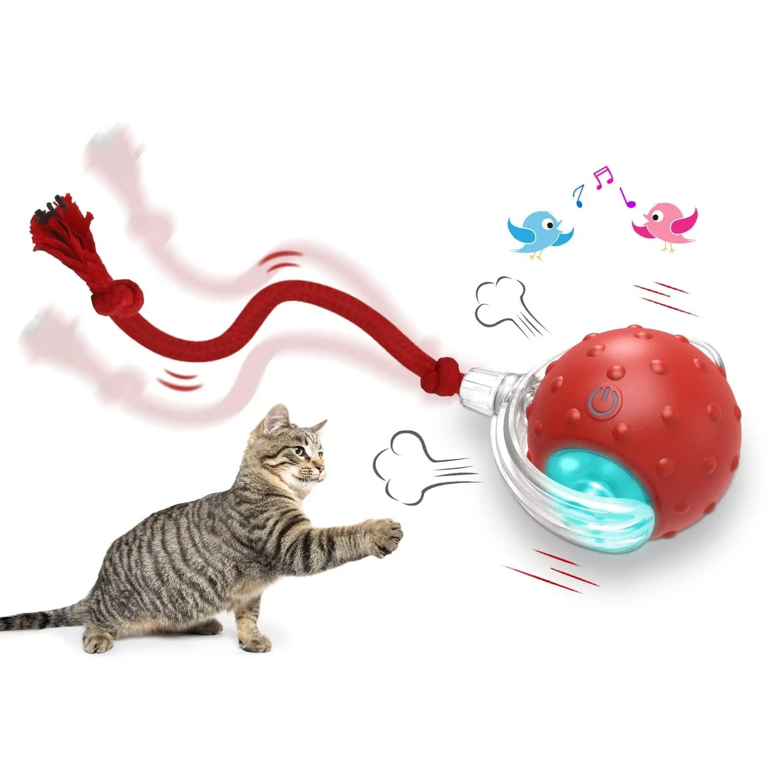 fb4026cc-ce45-4deb-a099-eb5793183e1a.jpg Interactive Cat Toy Ball Super Drive Cat Rolling Ball - Image 1