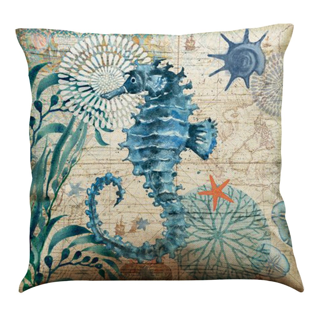 fe29f4f7-abe4-4eee-b56a-f4a02dee69cb.jpg Cushion Covers Sea Turtle Printed Throw Pillow Cases For Home Decor Sofa Chair Seat - Image 5